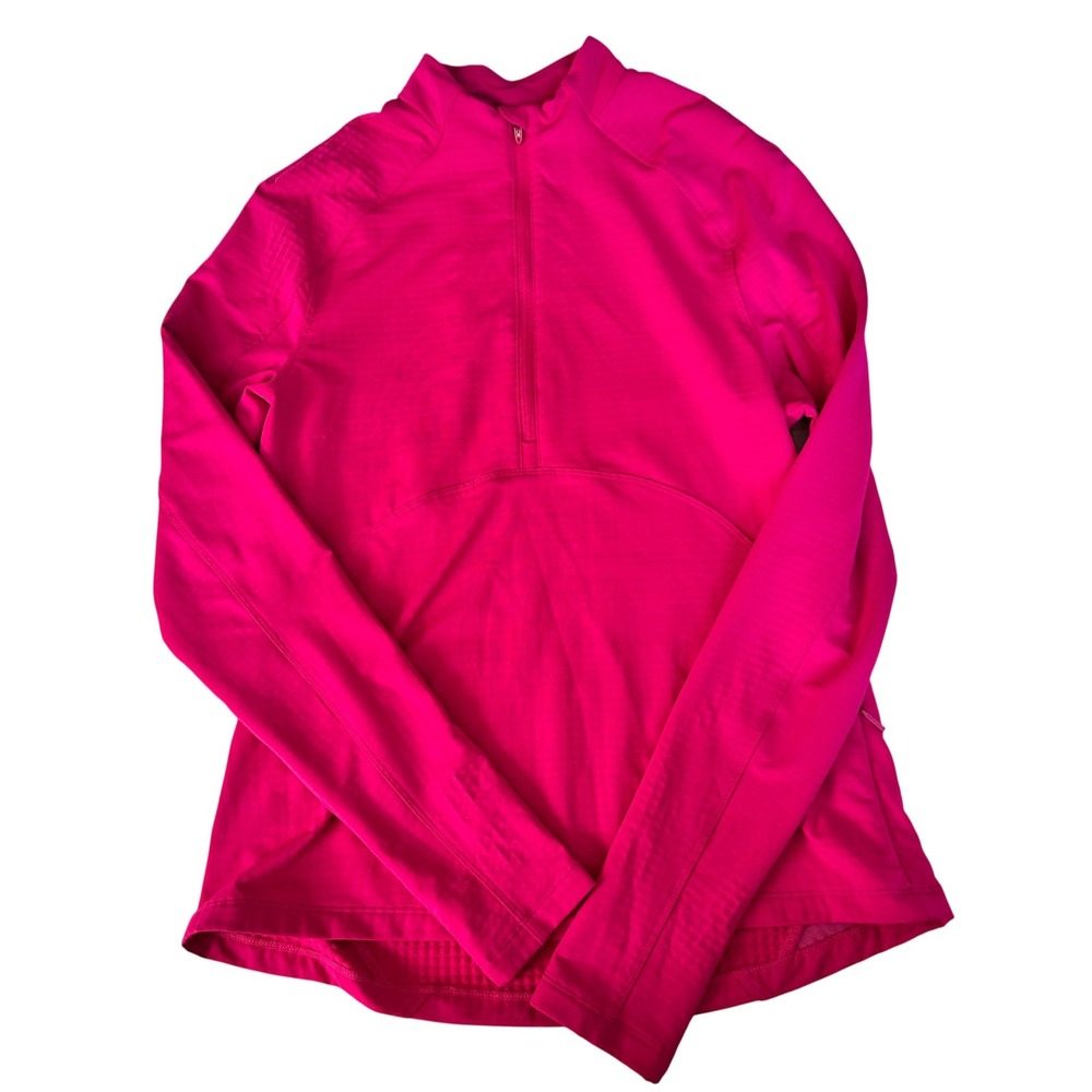 Spyder Active Women's Medium Pink 1/4 Zip Athletic Pullover Running Training Top